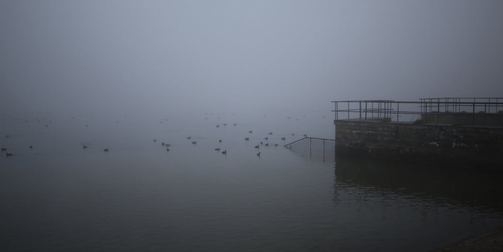 fog at cheddar reservoir