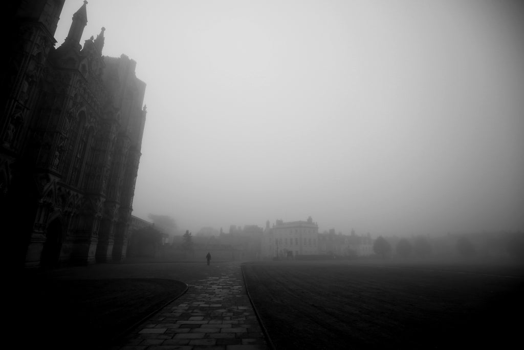 fog at wells cathedral by alexandra king