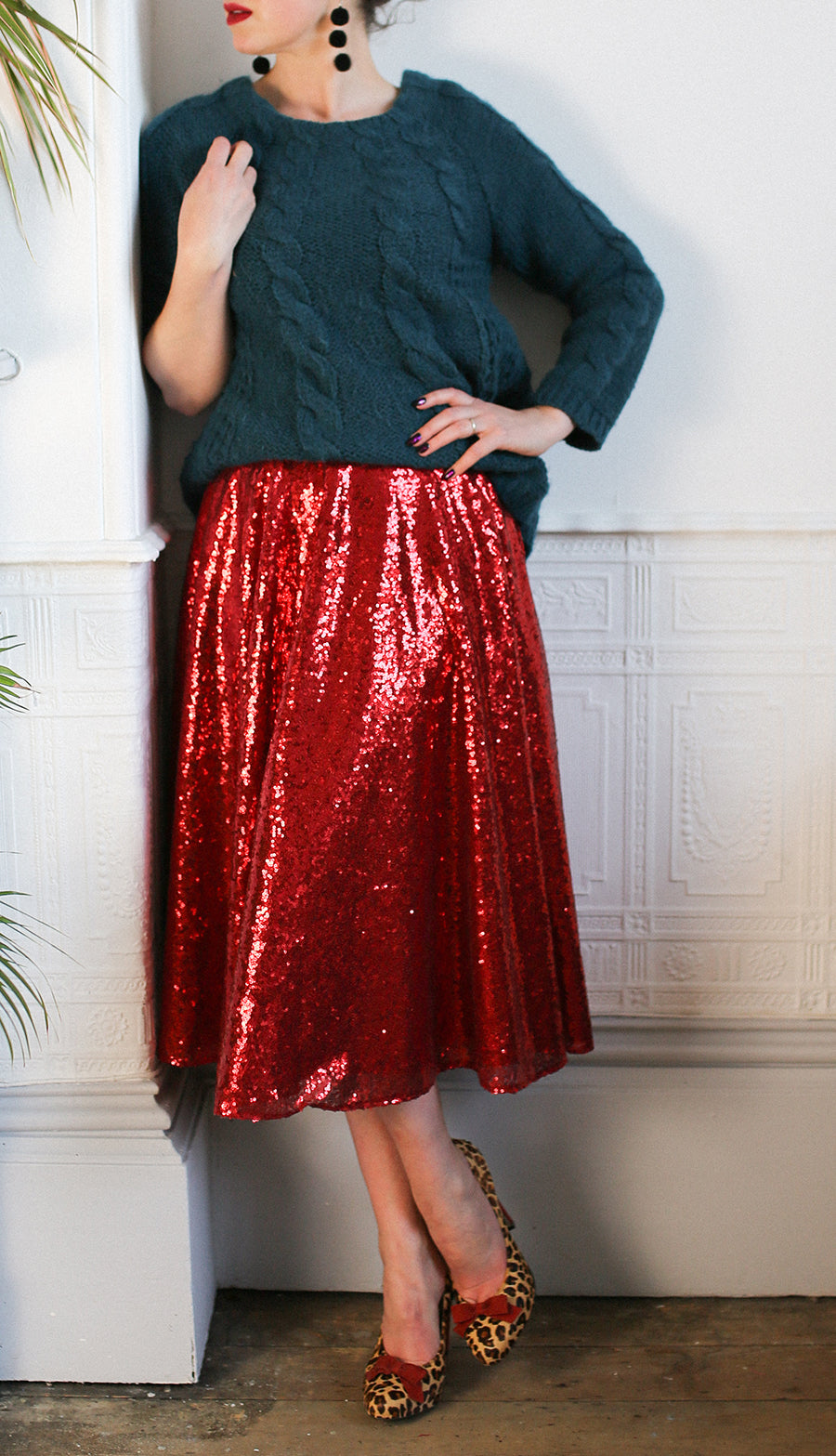 sequin swing skirt alexandra king for deadly is the female