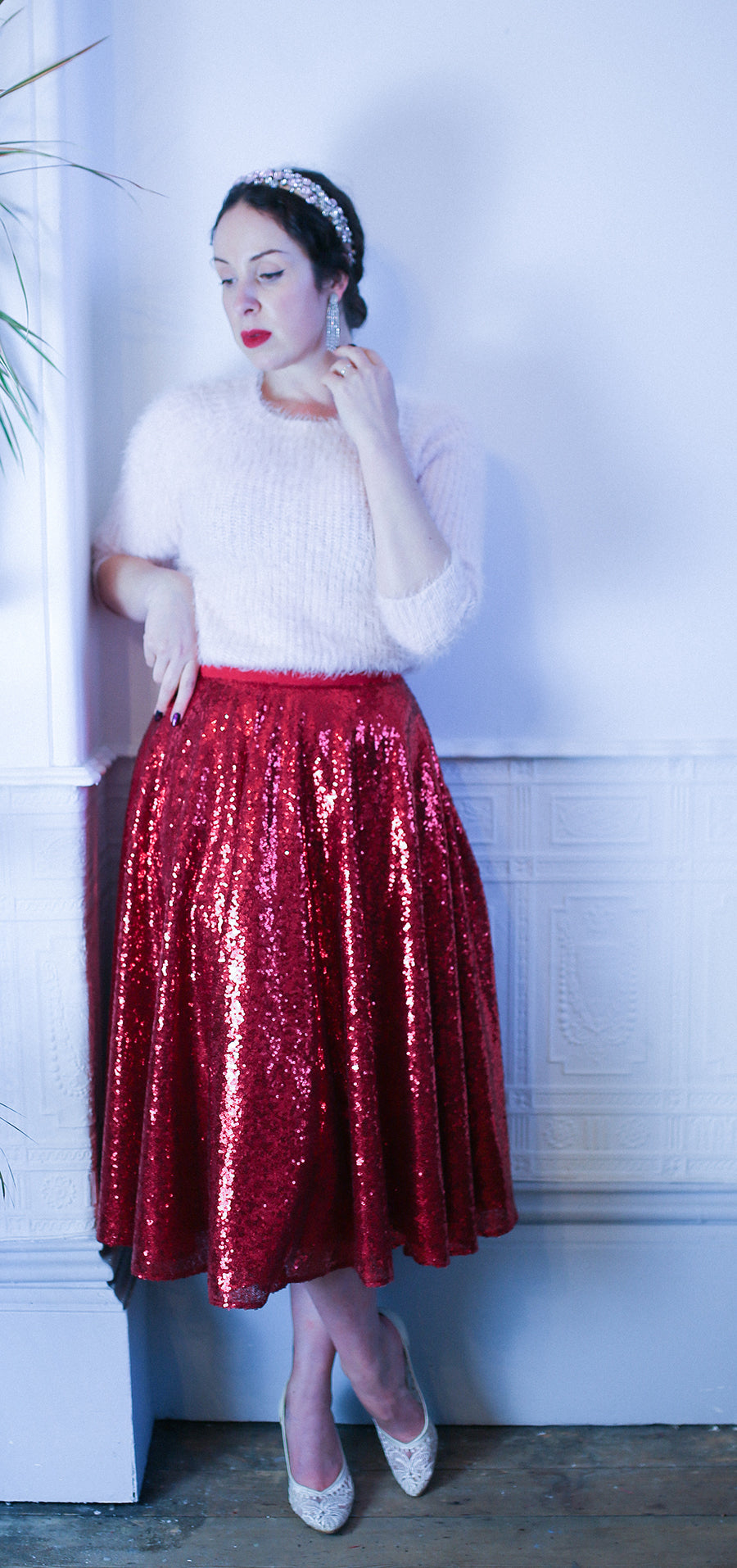 sequin swing skirt alexandra king for deadly is the female