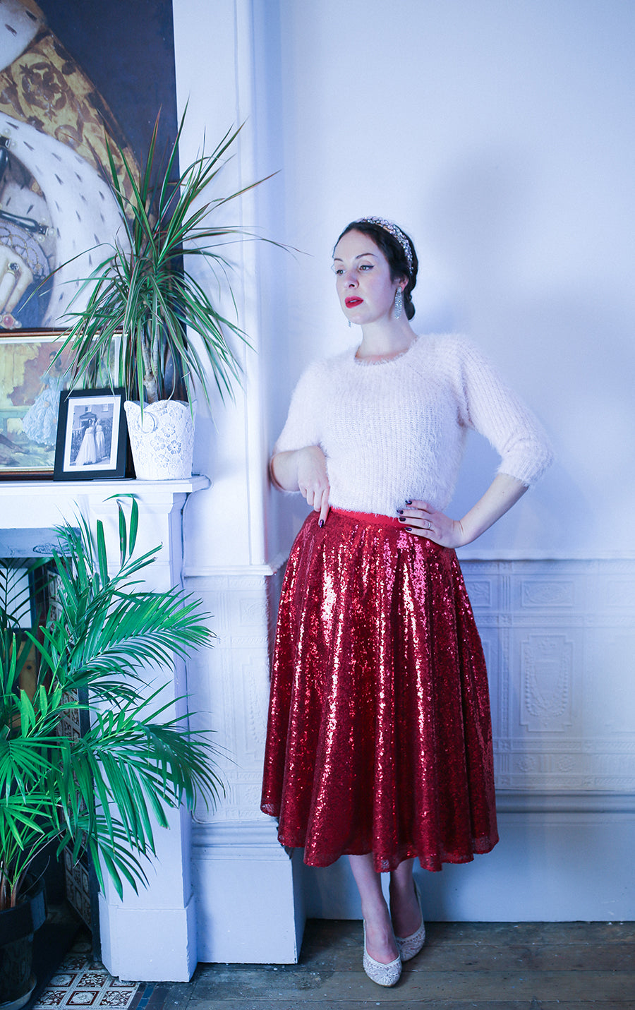 sequin swing skirt alexandra king for deadly is the female