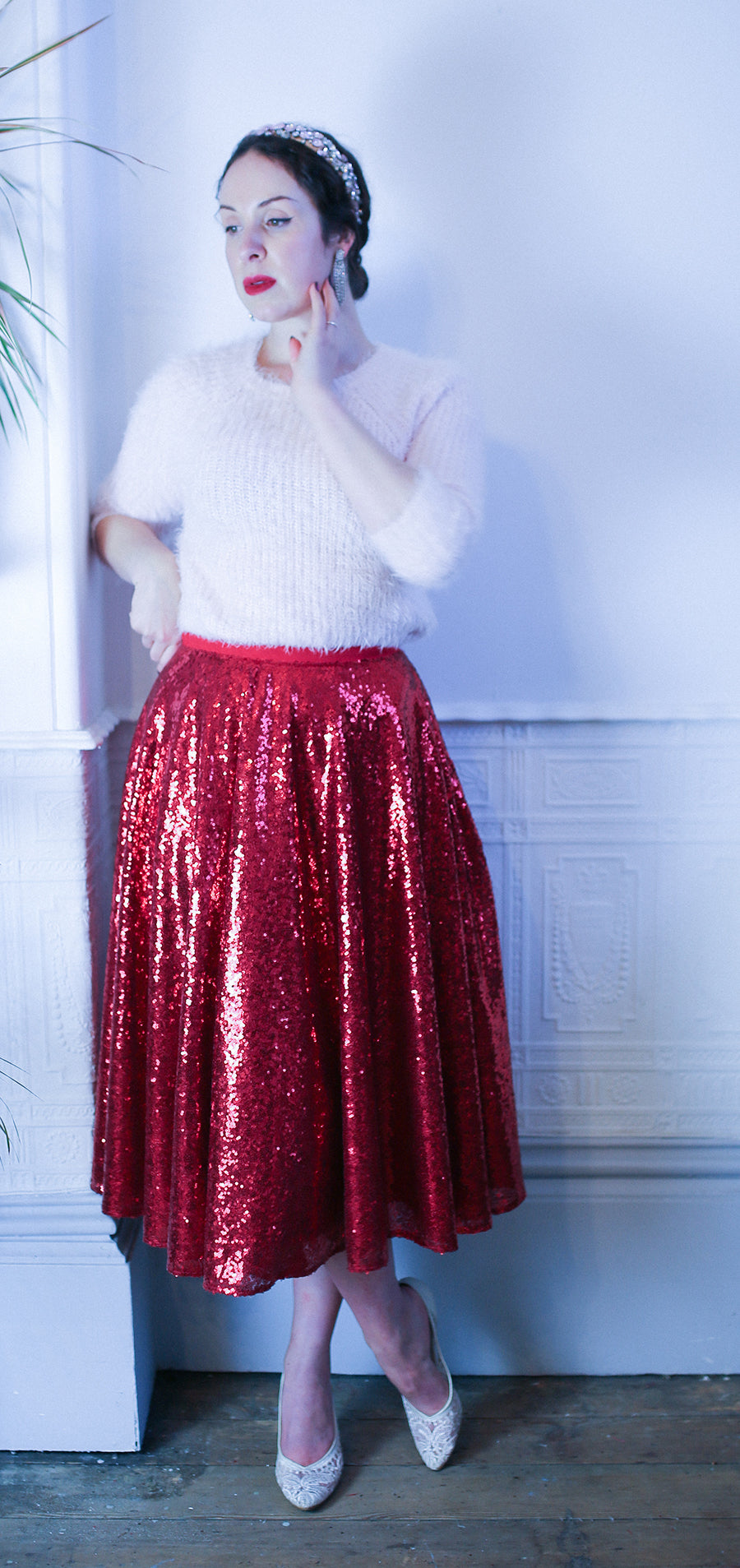 sequin swing skirt alexandra king for deadly is the female