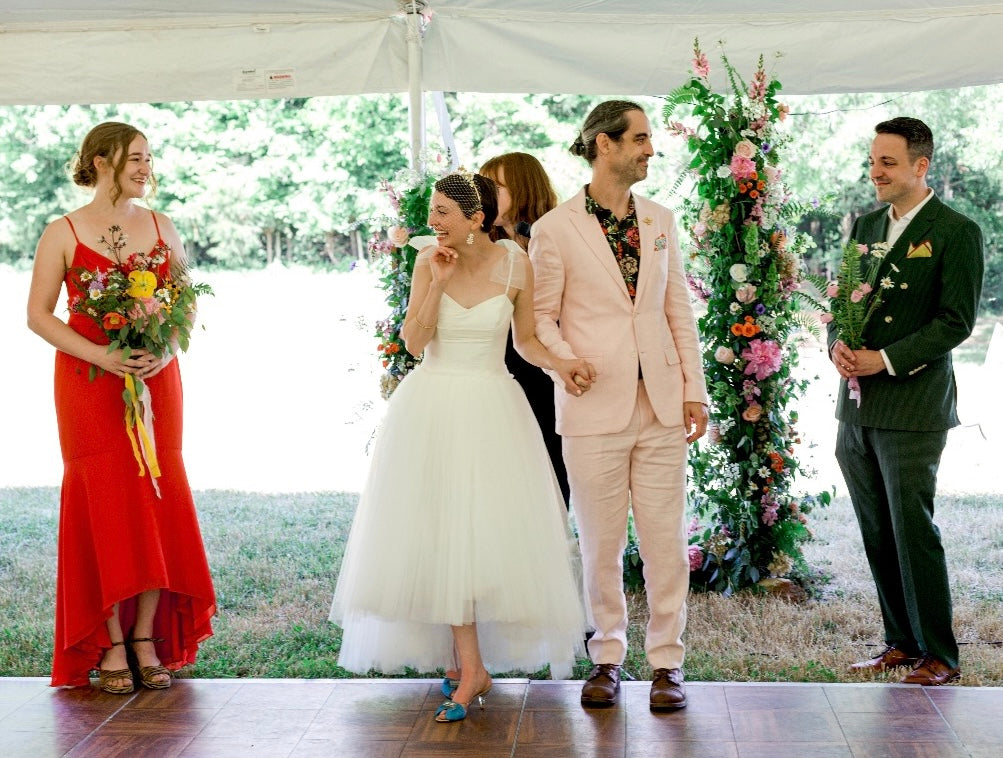 charlotte tulle wedding dress by alexandra king photo by Shannon Kelly