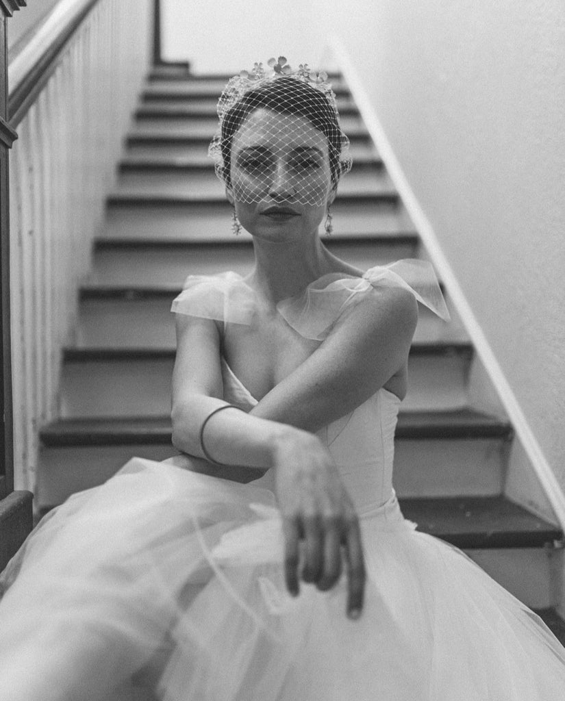 charlotte tulle wedding dress by alexandra king photo by Shannon Kelly