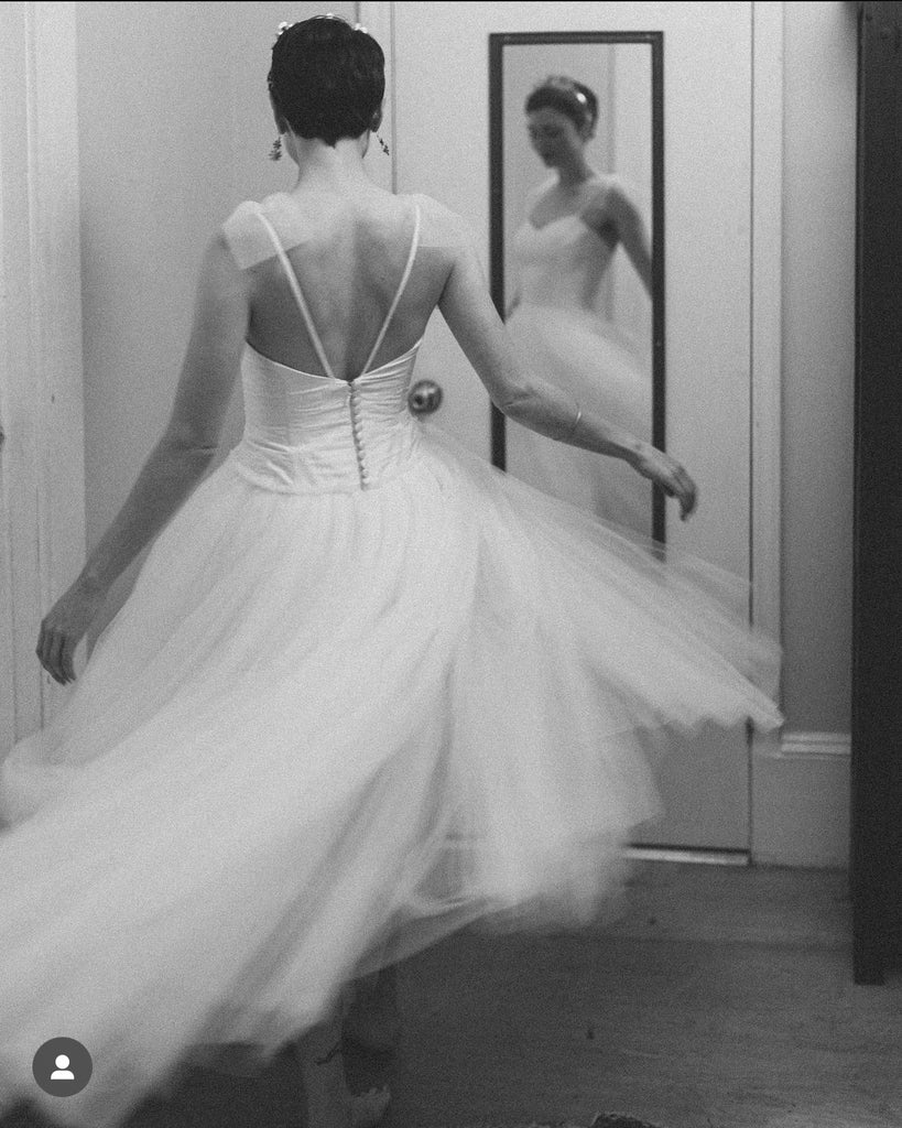 charlotte tulle wedding dress by alexandra king photo by Shannon Kelly