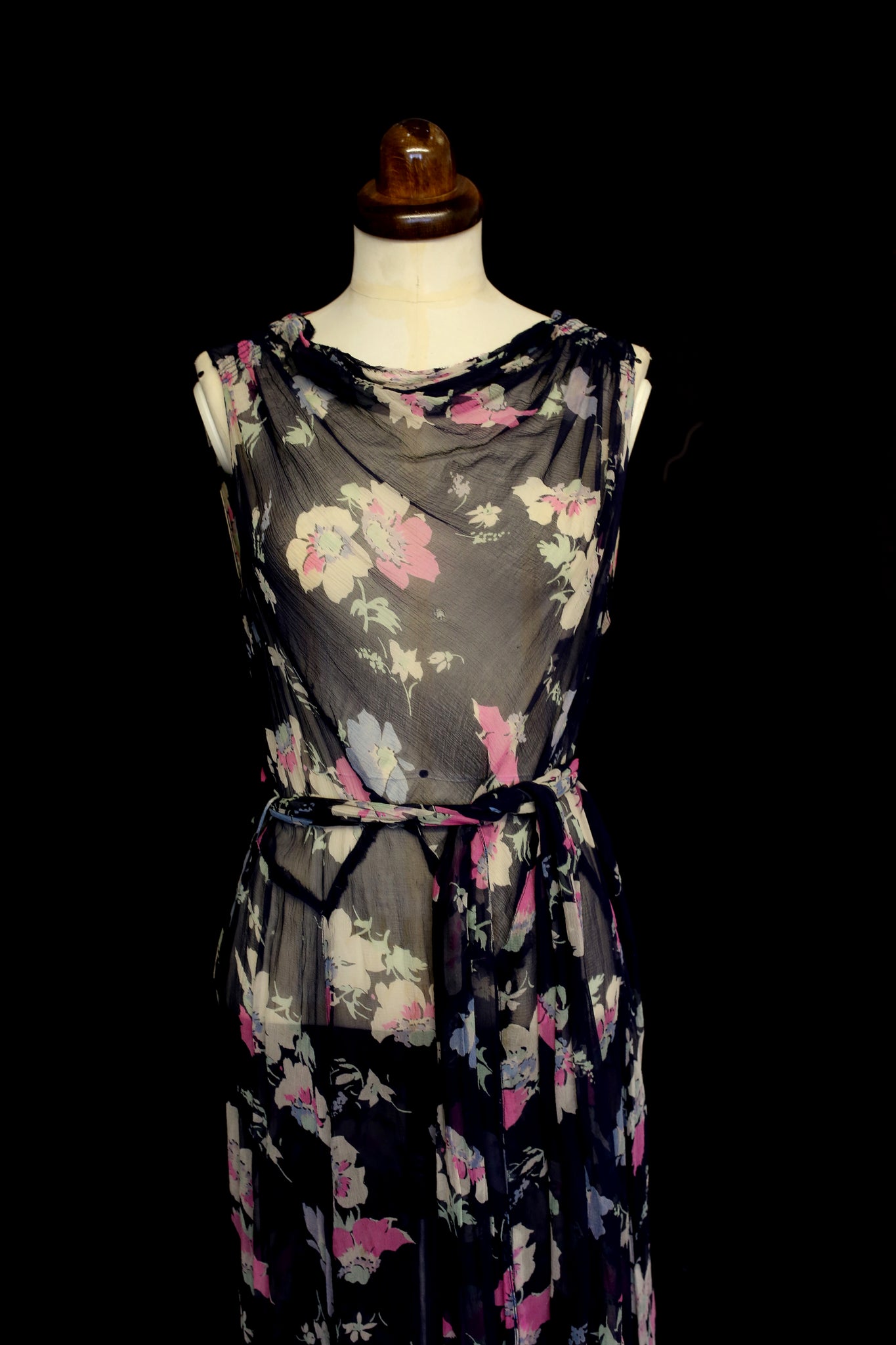 1930s chiffon dress