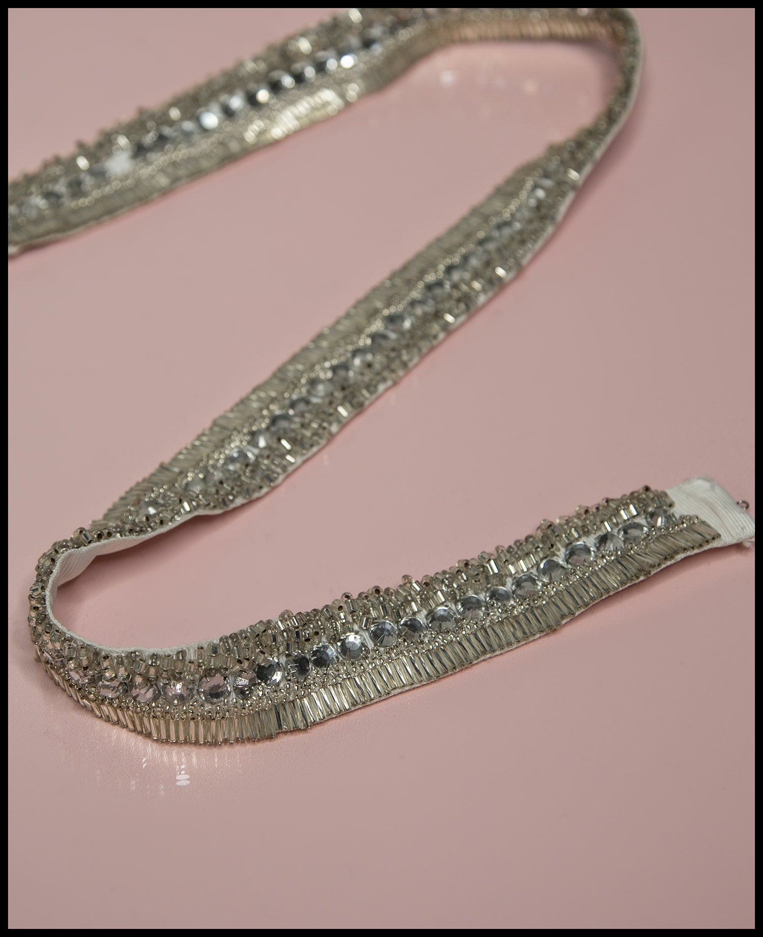 Silver Deco Hand Beaded Belt – ALEXANDRAKING