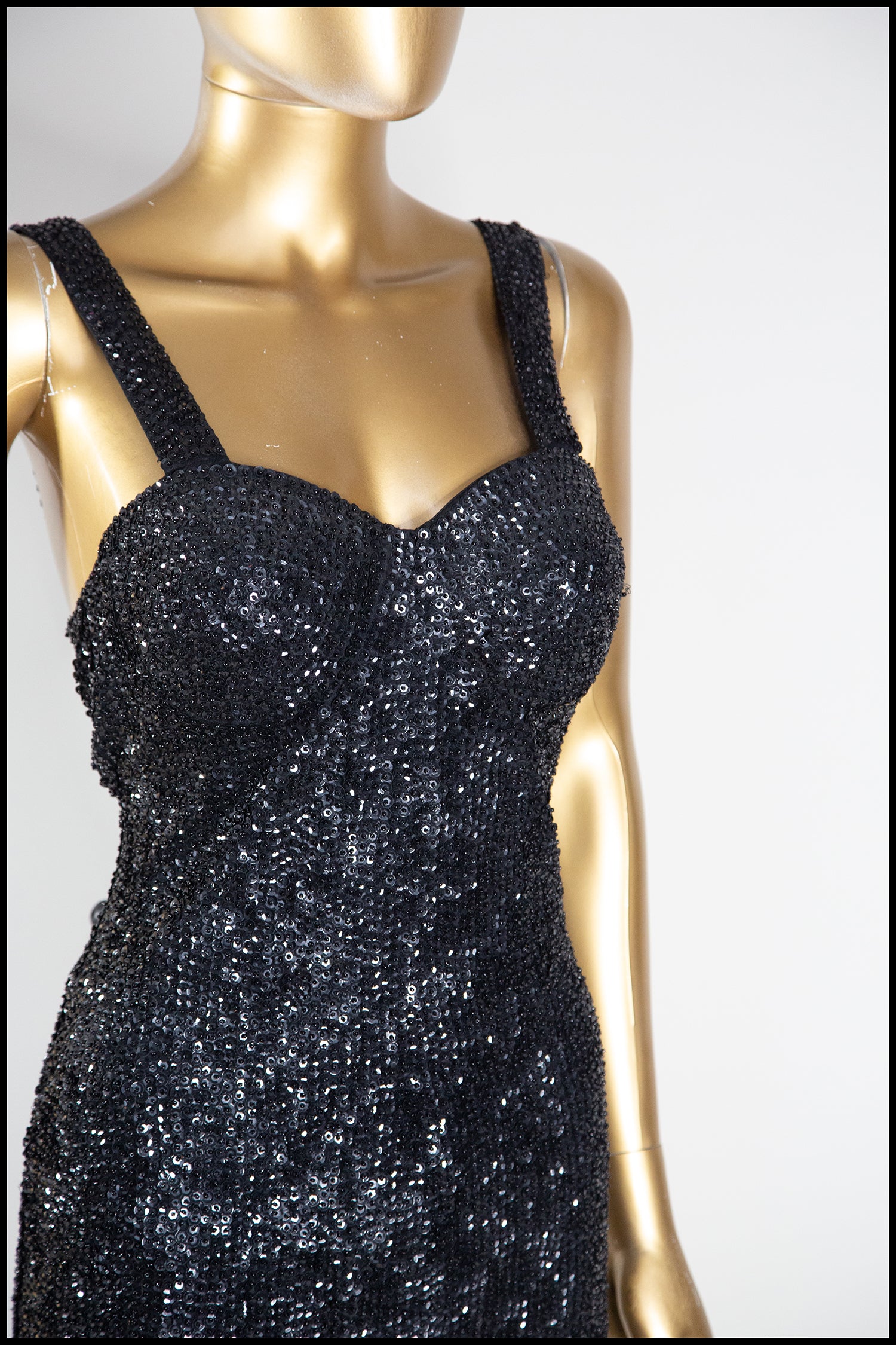 Vintage 1980s Black Sequin Mini Dress – ALEXANDRAKING