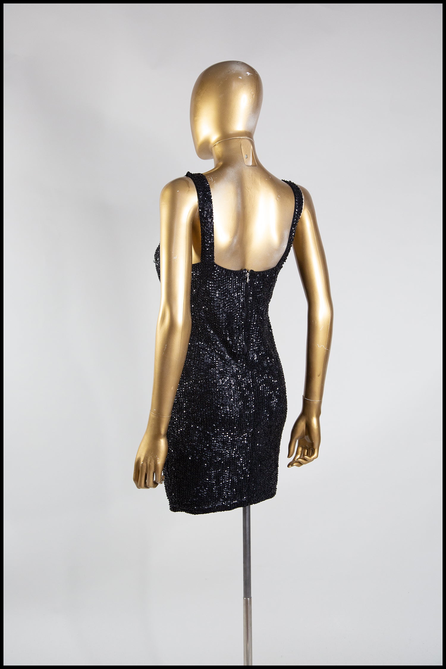 Vintage 1980s Black Sequin Mini Dress – ALEXANDRAKING
