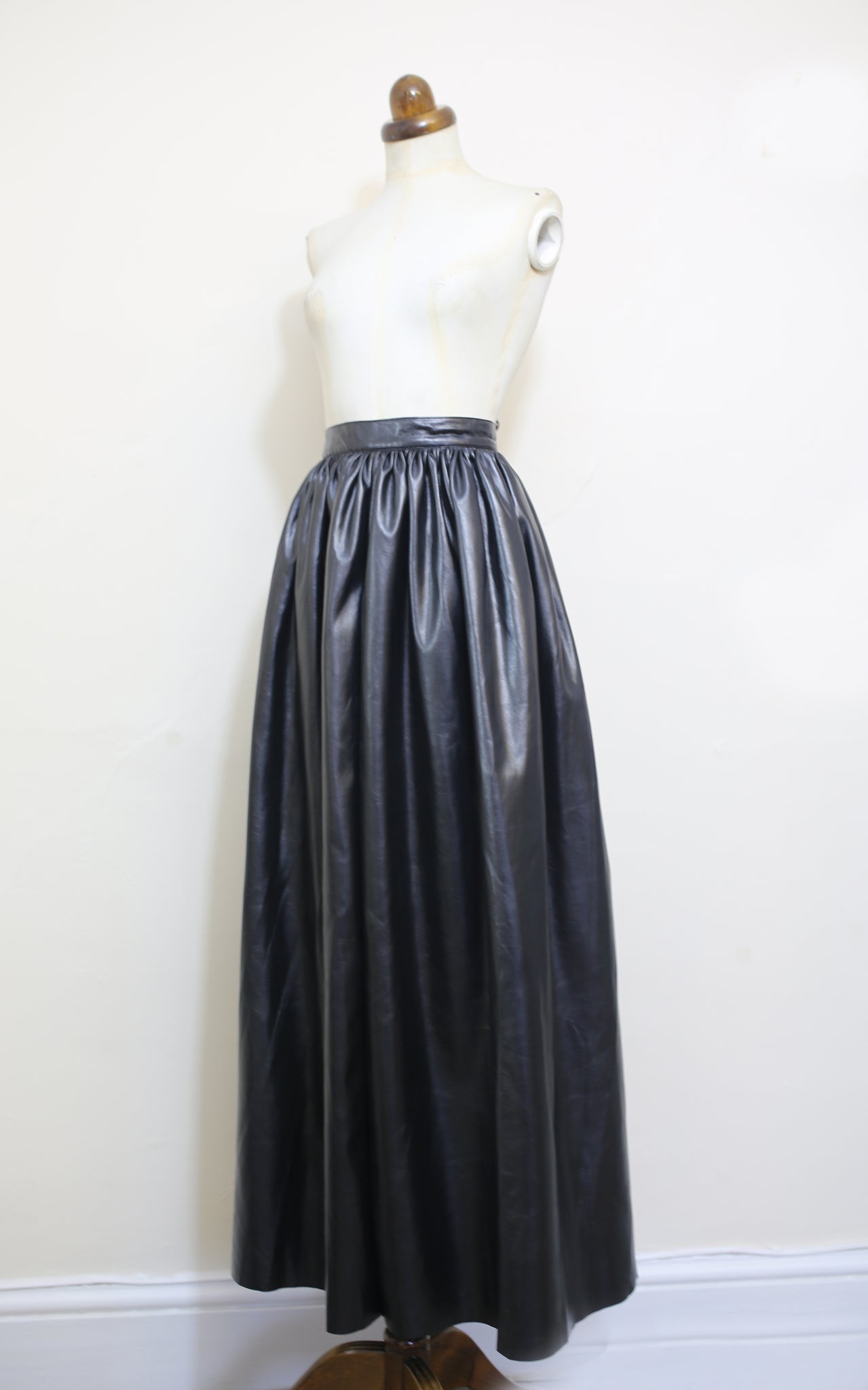 faux leather maxi skirts