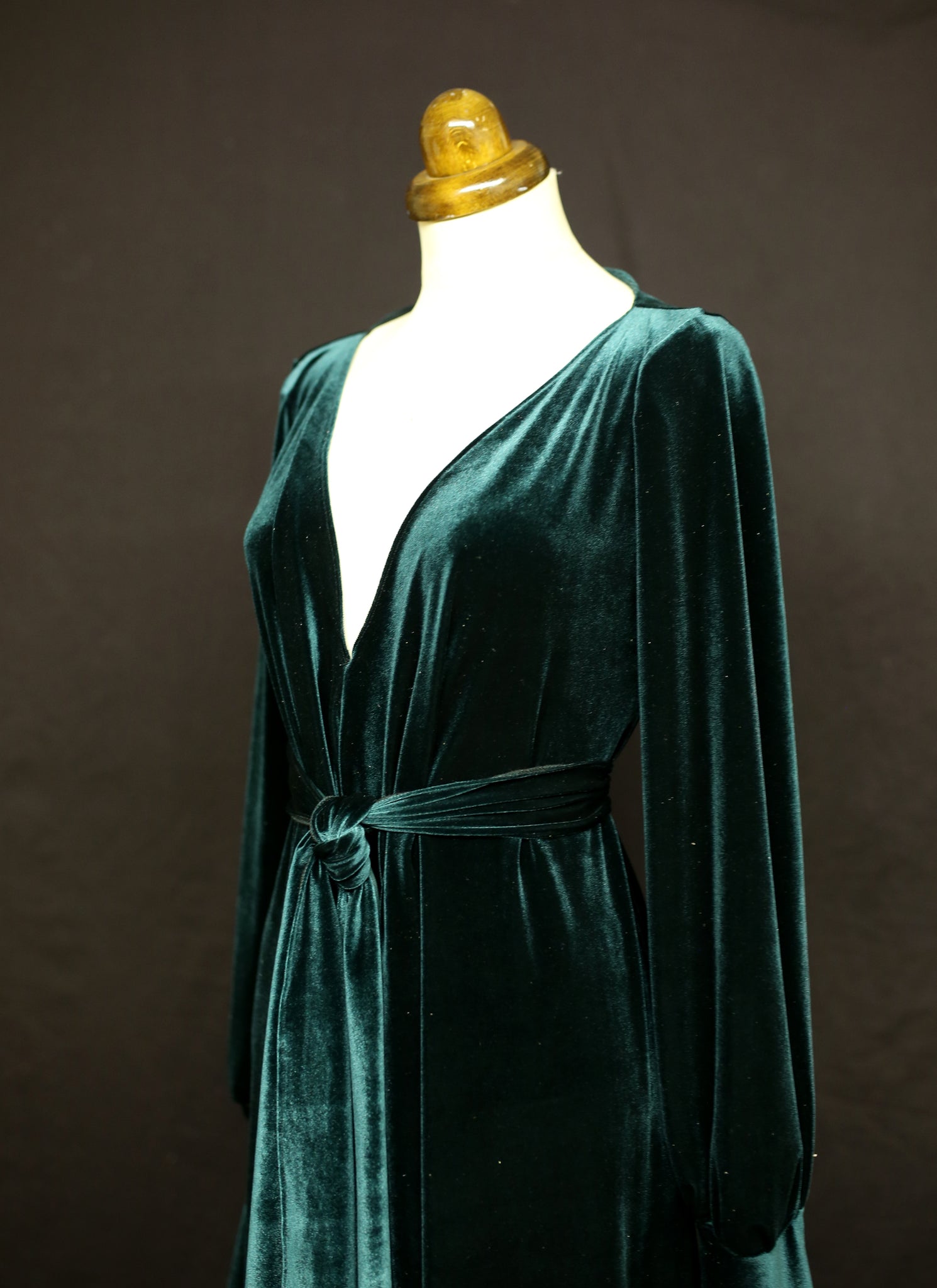 green velvet maxi