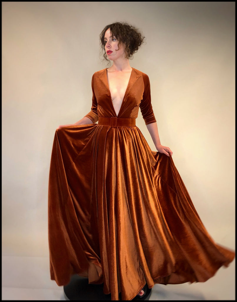 amber velvet gown alexandra king 