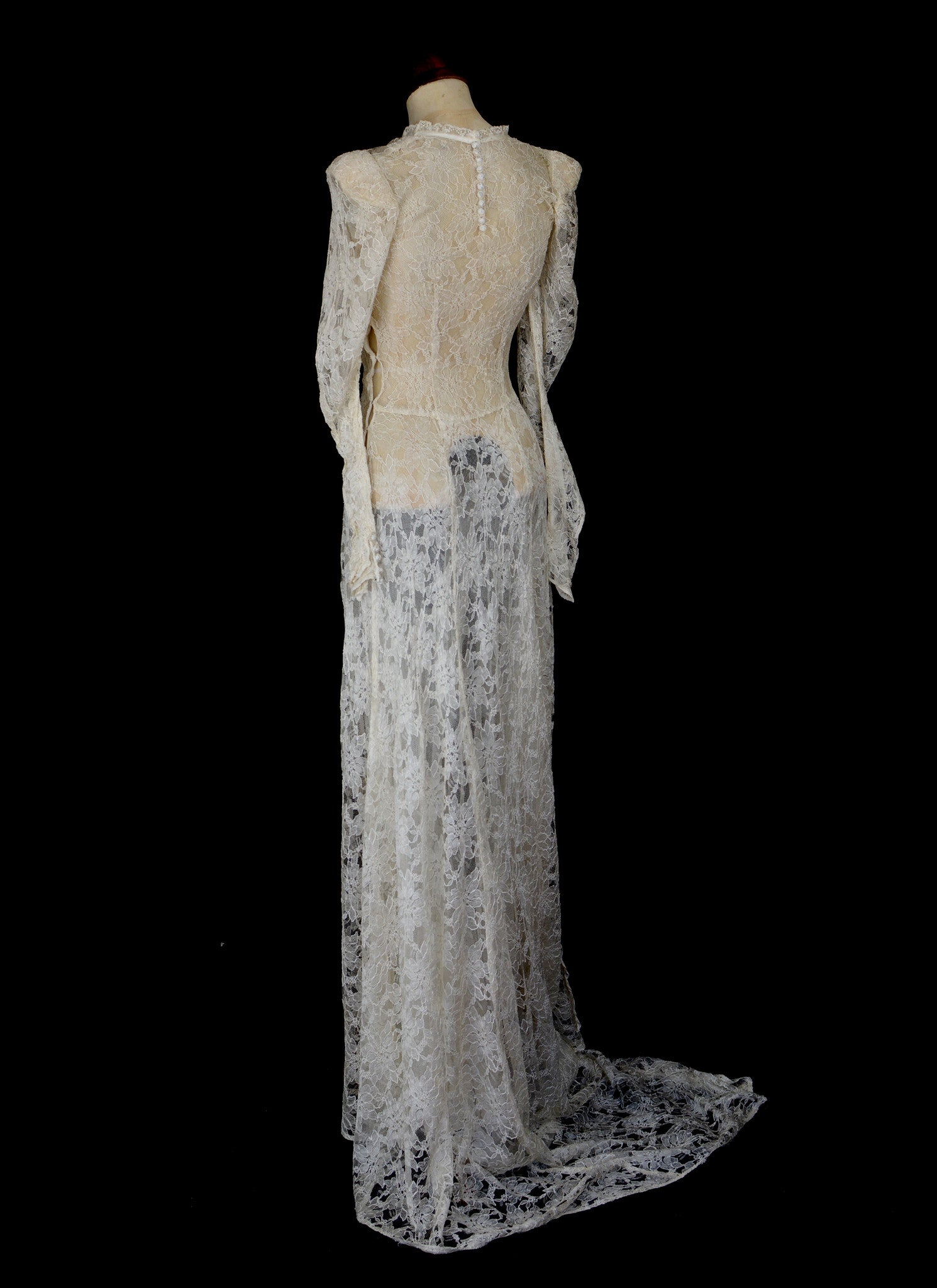 Vintage 1930s Lace Wedding Dress – ALEXANDRAKING