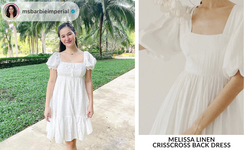 EIKA Swimwear Philippines | Barbie Imperial - Melissa Linen Crisscross Back Dress