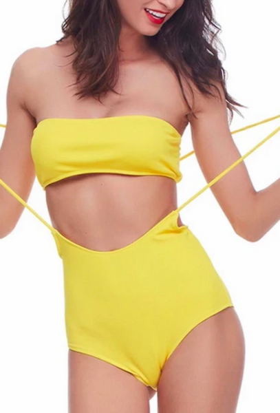 Makenzie Bandeau High Waist One Piece Set