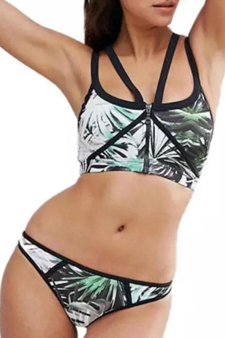 zip bikini swimwear