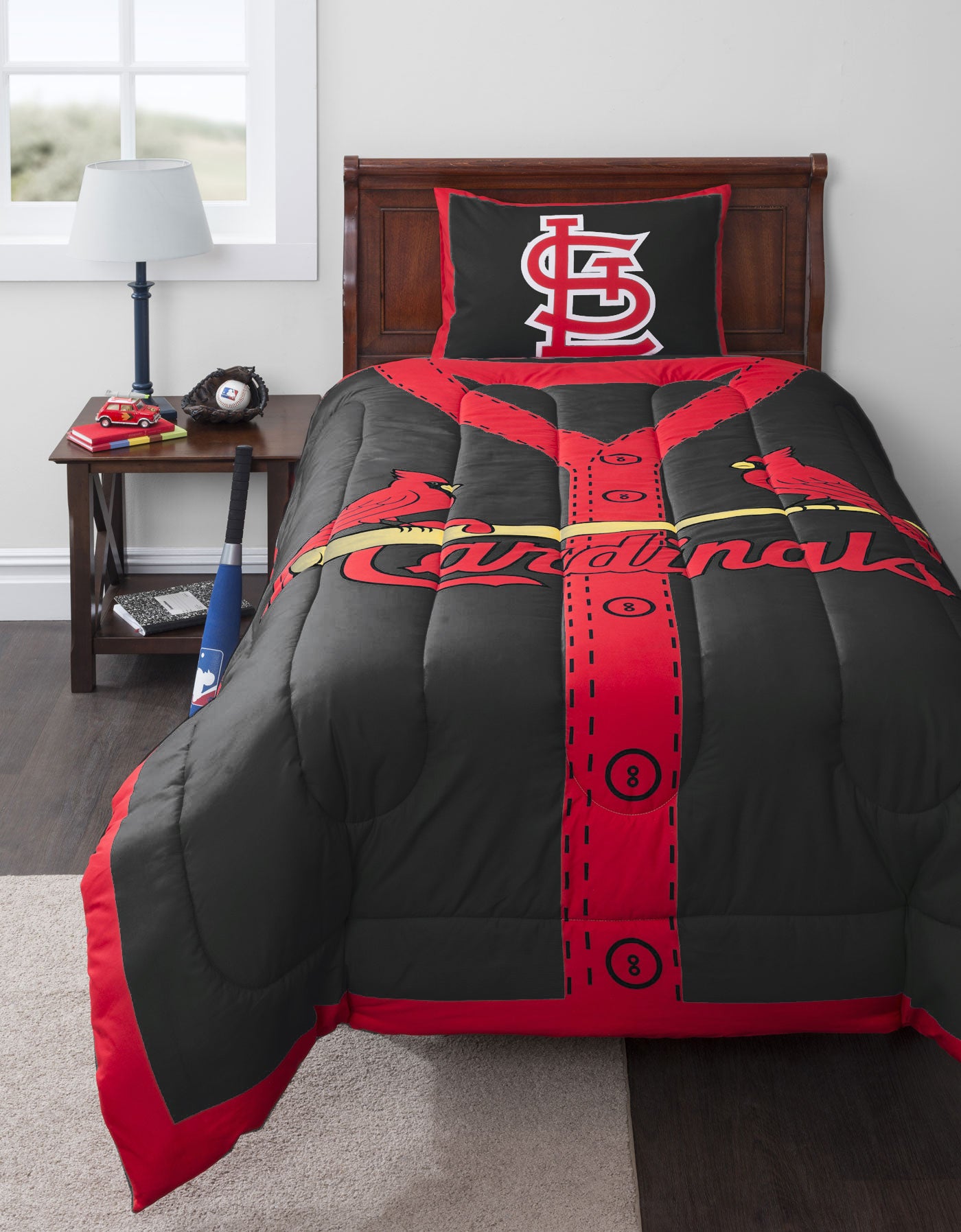 Mlb St Louis Cardinals Baseball Jersey Bed Comforter Set