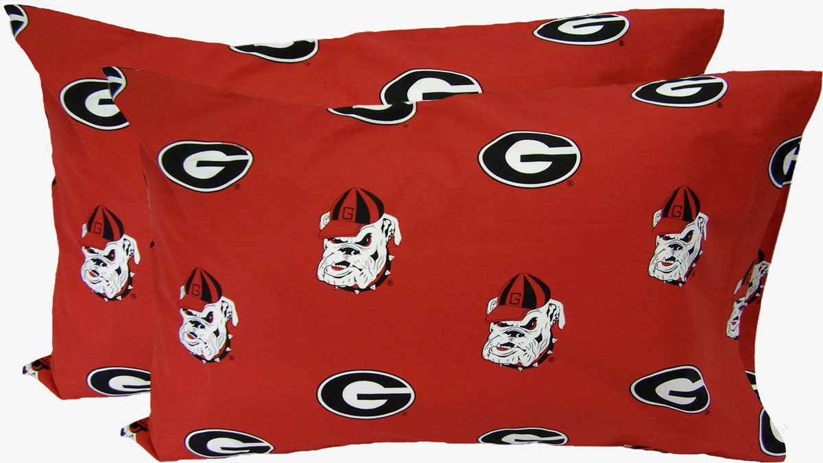 Ncaa Georiga Bedding Bulldogs Comforter Sets Uga Sheets Obedding Com