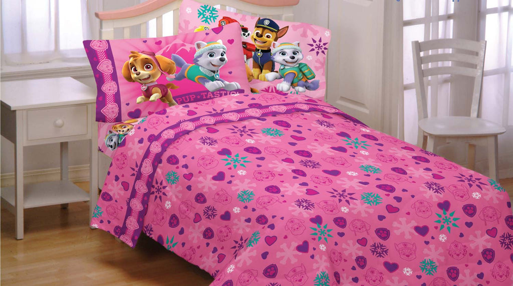 paw patrol flannel sheets