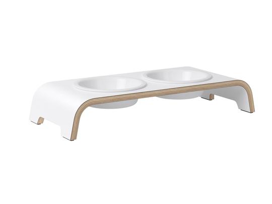 Double Ecuelle Design Pour Chat Catbar Blanc Jiri M R Katter