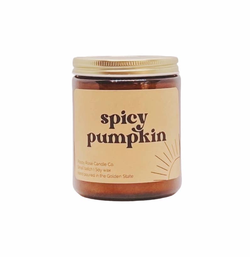 Spicy Pumpkin 8 oz Soy Candle