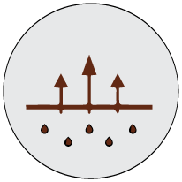 moisture wicking icon