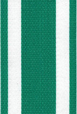 Green and White Stripe