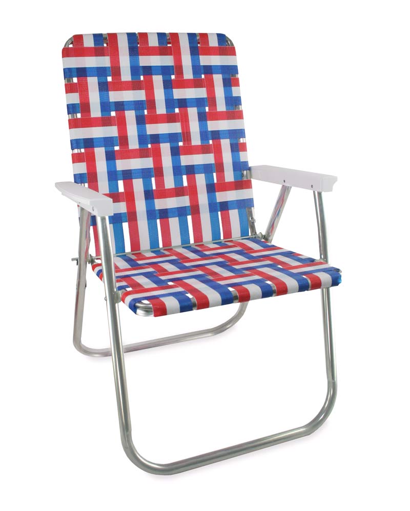 webbed lawn chairs aluminum