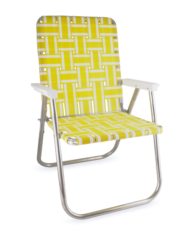 yellow beach chairs