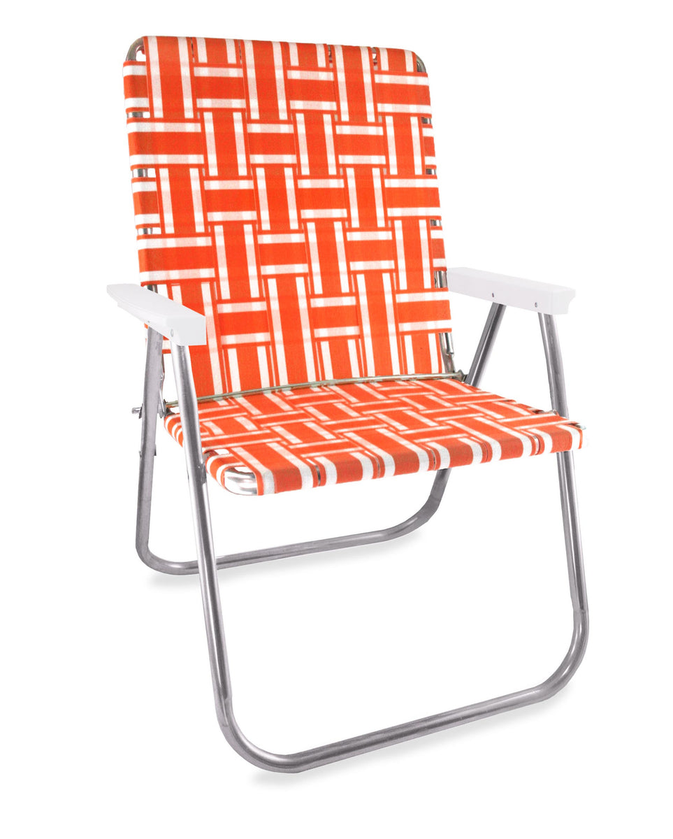 lawn chair usa aluminum webbed tailgaiting chair