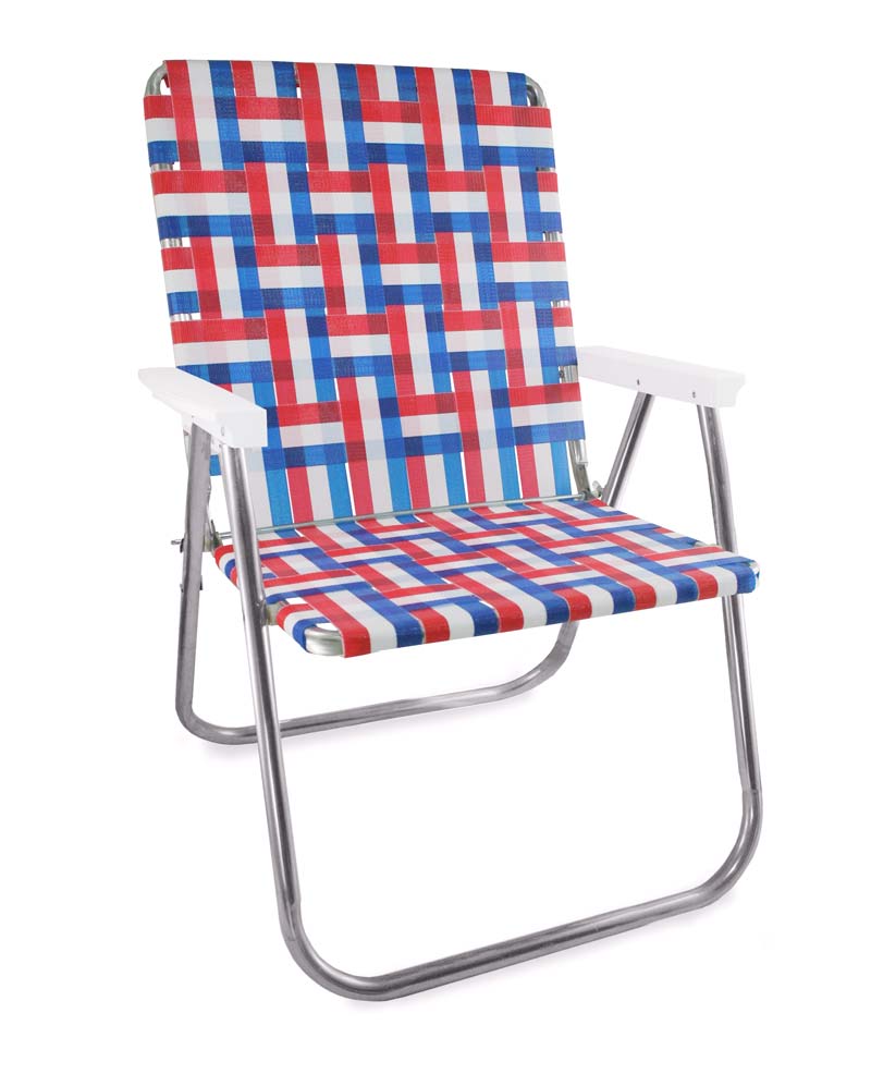 red folding lawn chairs