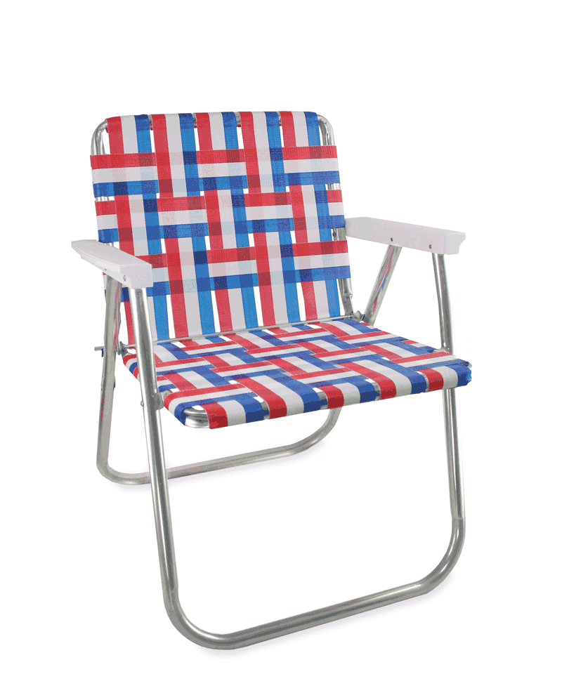vintage aluminum webbed lawn chairs