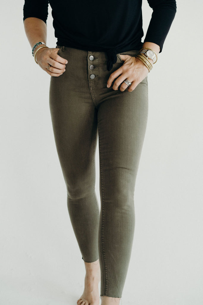 jeans olive