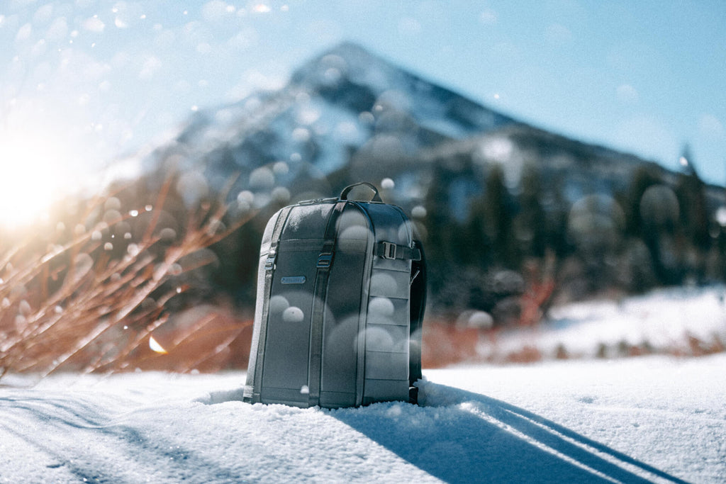 Backpack on snow