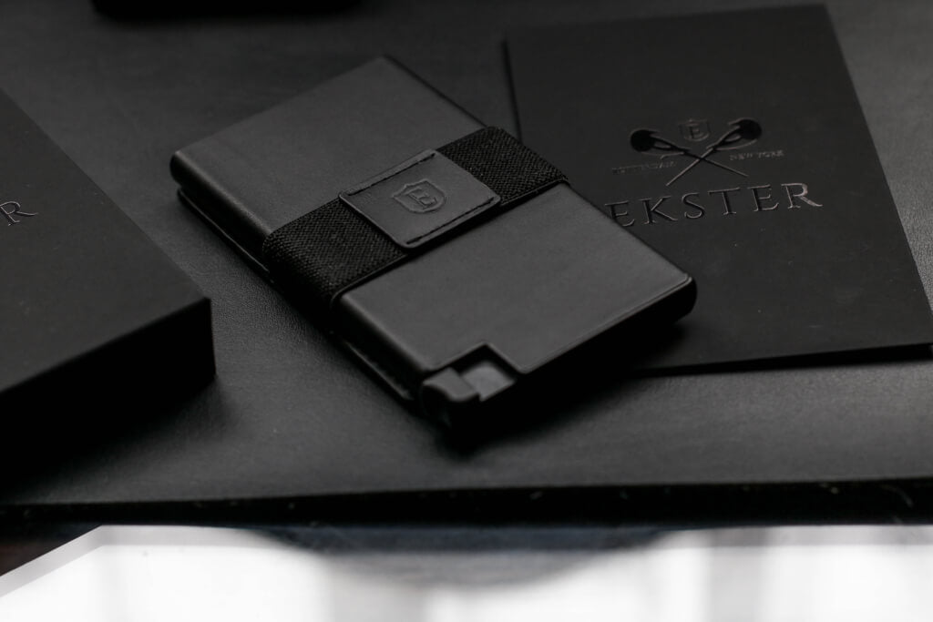 image of luxury leather wallet, with packaging included