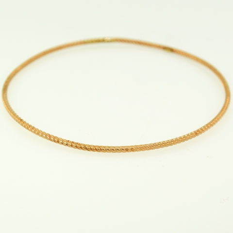 14KR Spiral Bangle Bracelet