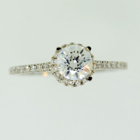 14KW Engagement Ring .45CT RBC Diamond