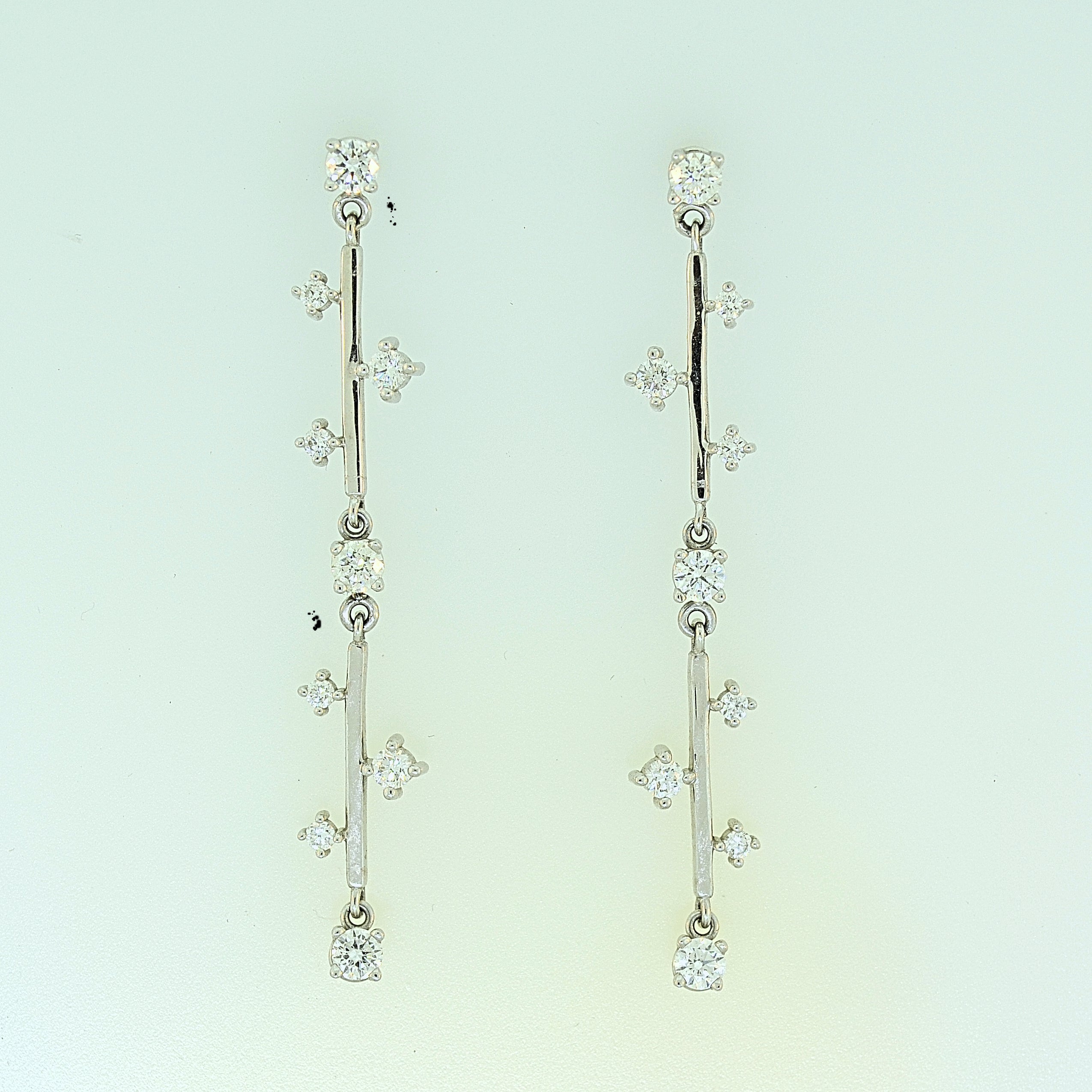 Samara 14KW Diamond Dangle Earrings