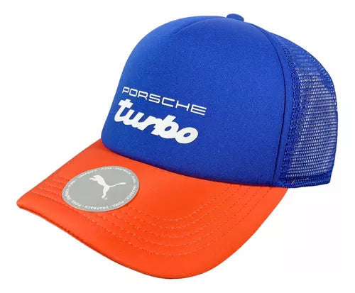 Porsche "Turbo" Puma Trucker Hat - Blue