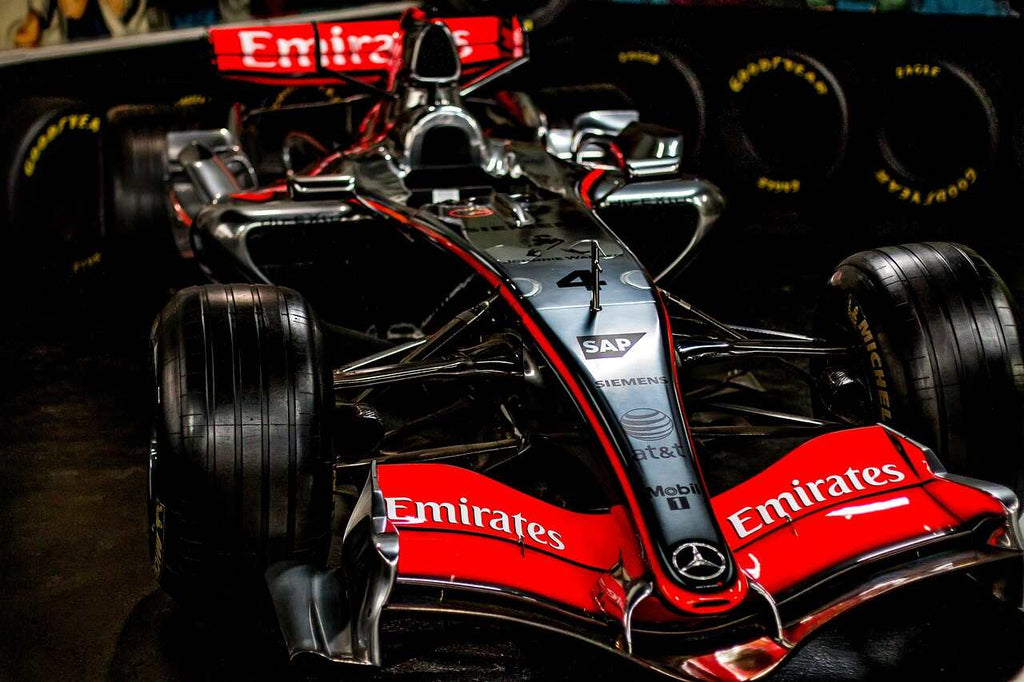 Formula 1 Emirates race car