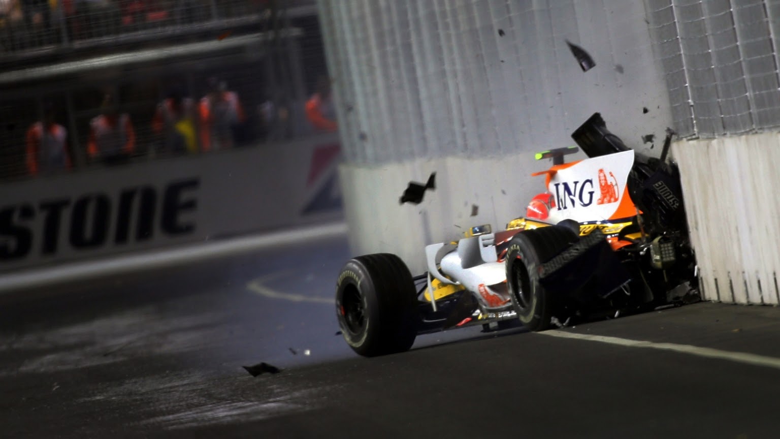 Piquet Jr’s Renault F1 car during Crashgate