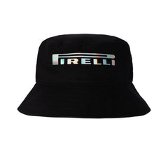 Pirelli black holographic bucket hat