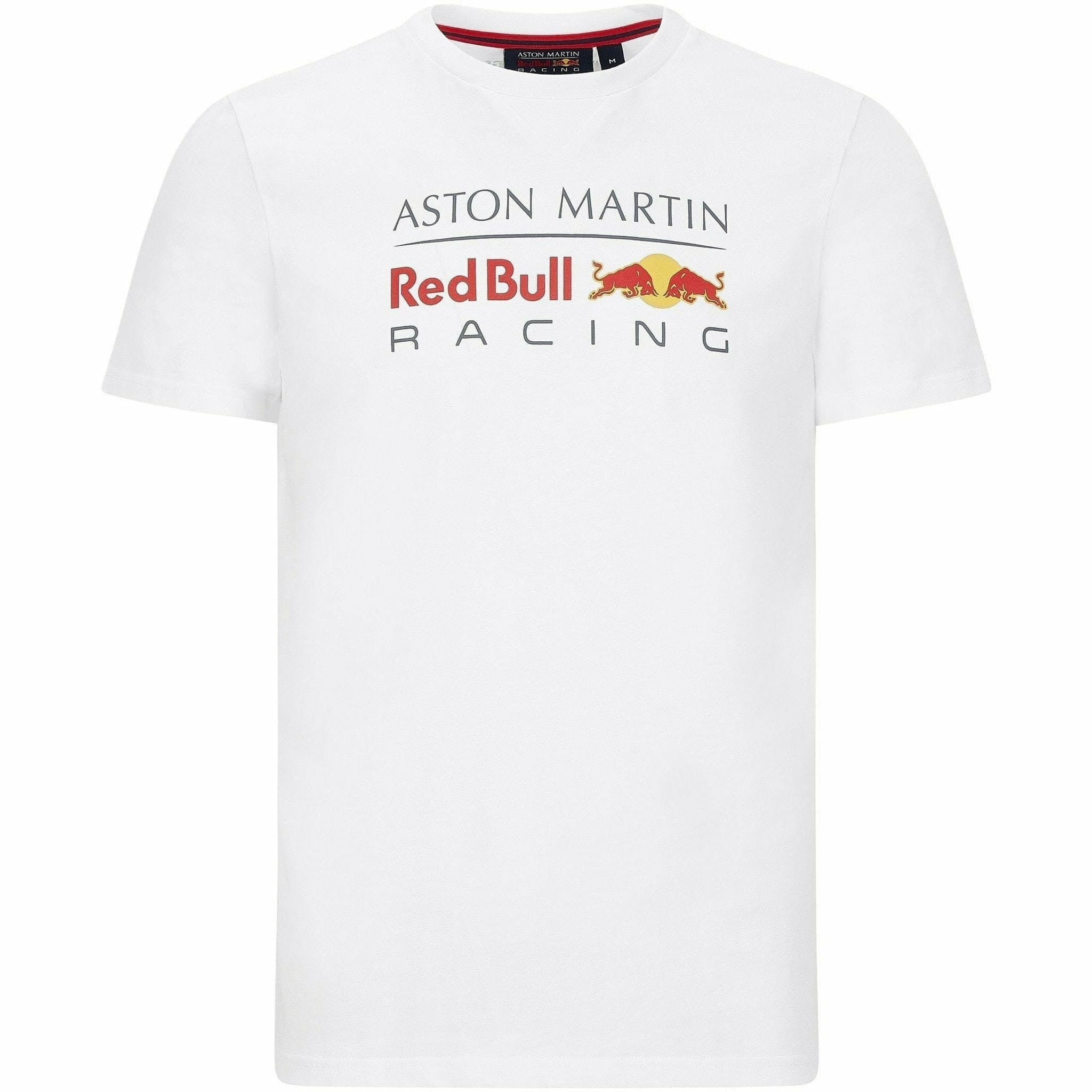 Red Bull Racing F1 Men S Large Logo T Shirt Gray White Navy Ebay