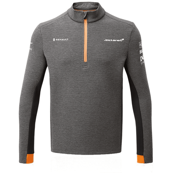 McLaren F1 2019 Men's Team 1/4 Zip Sweatshirt Grey