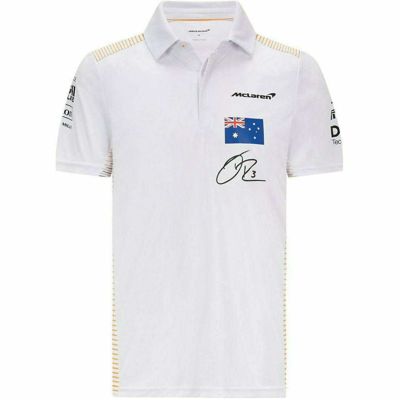 maaien noorden shit McLaren F1 Men's Team Daniel Ricciardo Polo Shirt - White – CMC Motorsports®