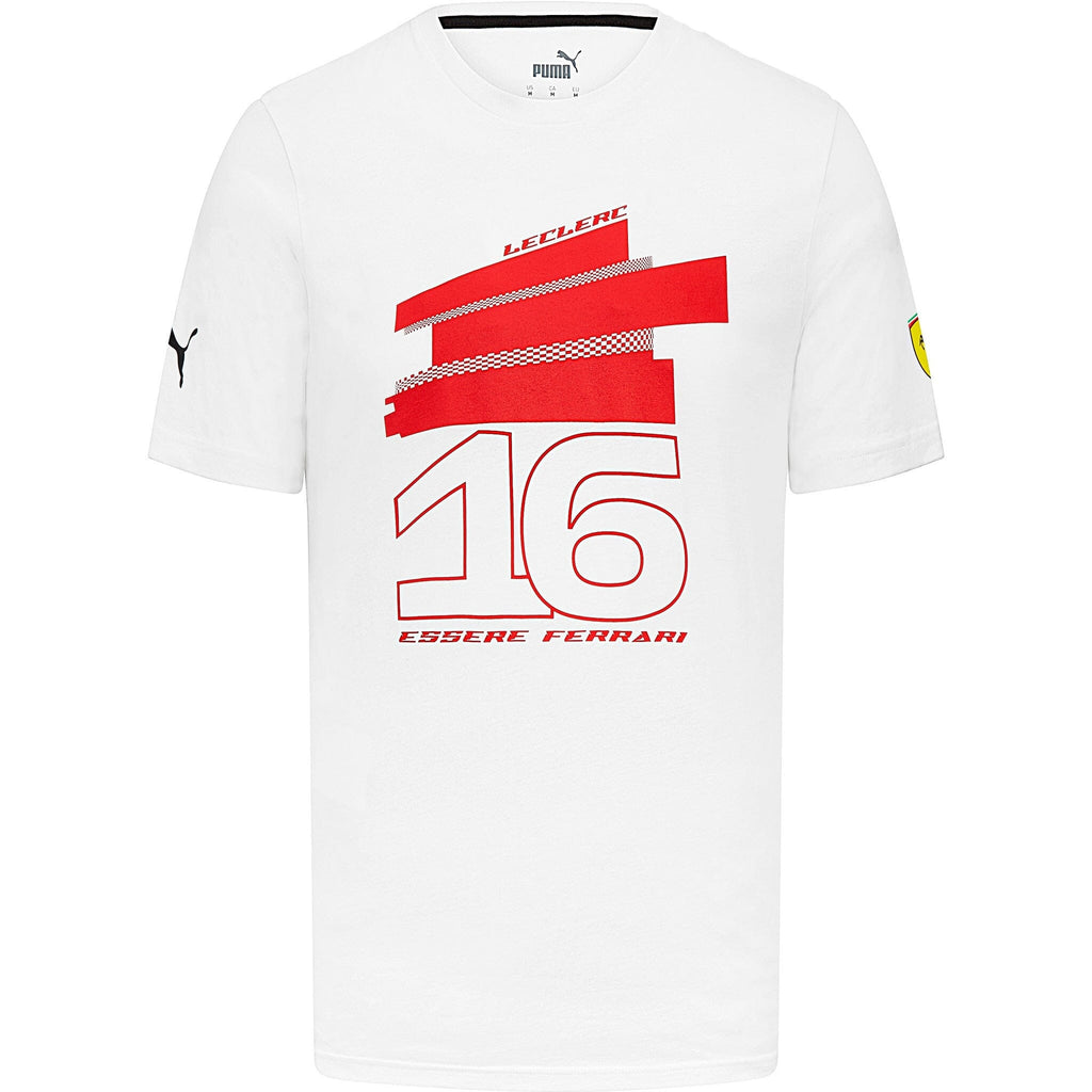 Ferrari Puma Men's Charles Leclerc #16 Driver T-Shirt-Whit – Motorsports®