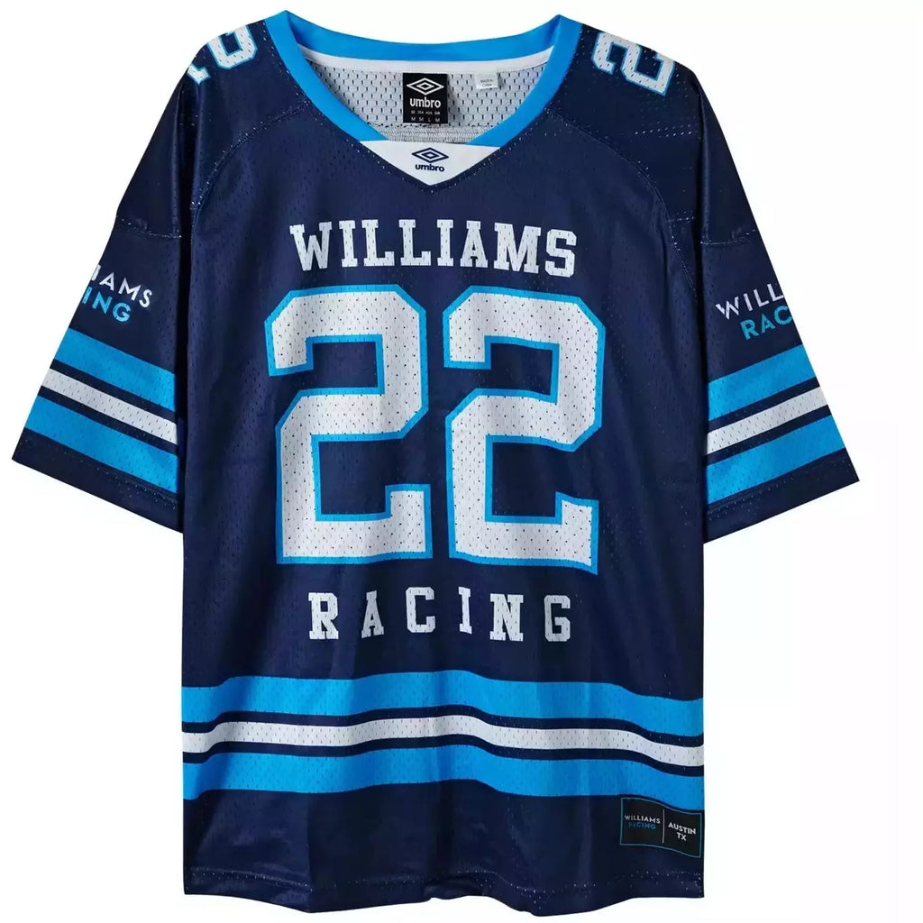 Castore McLaren x Mitchell and Ness F1 USA Austin GP Lando Norris Football Jersey, Size: 4XL, Blue