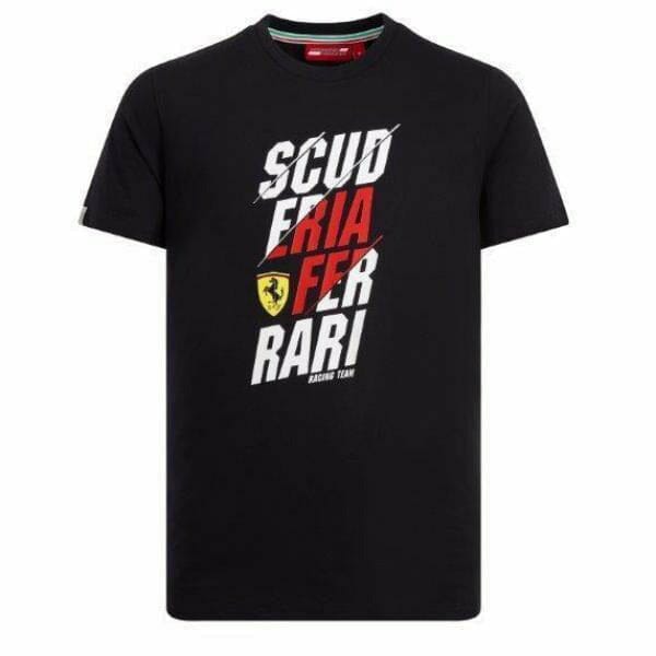 Scuderia Ferrari F1 Graphic T-Shirt- Black