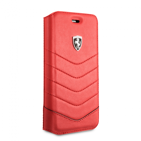 Ferrari Quilted Real Leather Wallet Case For Iphone Se 8 And 7 Red For Sale Online Ebay