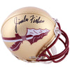 Jimbo Fisher Florida State Seminoles (FSU) Autographed Riddell Mini Helmet - National Memorabilia